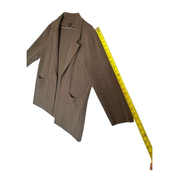 Quince Heathered Brown Open Front Cardigan - Picture 2 of 15